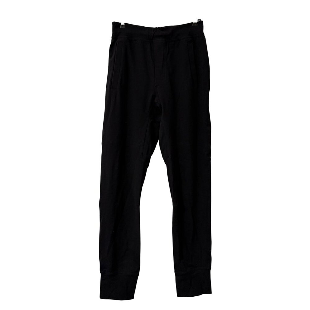 Lululemon Black Athletic Jogger Pants Drawstring Pockets Mens Size Small